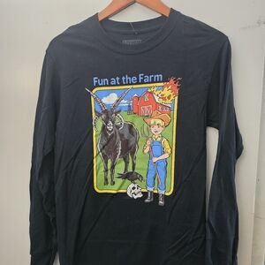 Fun at the Farm Black Long Sleeve Shirt
